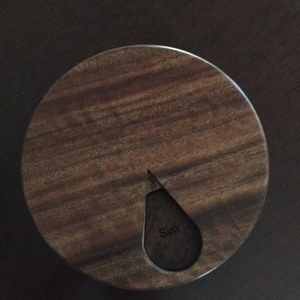 Wooden pill case